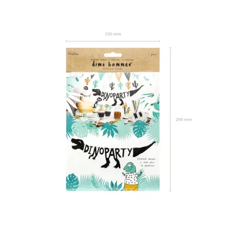 Banner Dinoszaurusz Party