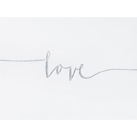 Vendégkönyv Love - ezüst