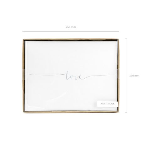 Vendégkönyv Love - ezüst