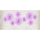 Rozetta papír dekoráció levendula lila 20-30cm (3 db)
