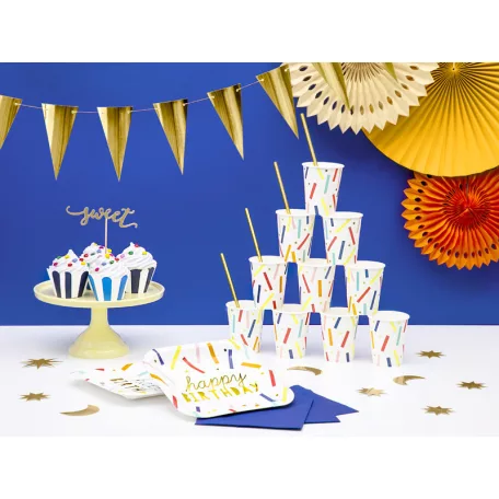 Rozetta papír dekoráció világos krémszín 20-30cm (3 db)