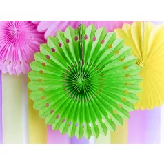 Rozetta papír dekoráció almazöld 20-30cm (3 db)