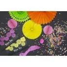 Rozetta papír dekoráció almazöld 20-30cm (3 db)