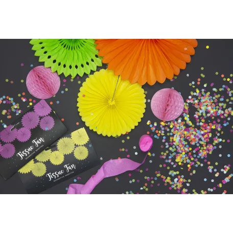 Rozetta papír dekoráció almazöld 20-30cm (3 db)