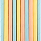 Papír szívószál vegyes színek (10 db)