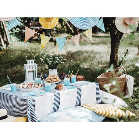 Papír szívószál vegyes színek (10 db)