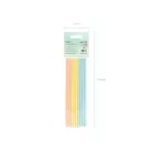 Papír szívószál vegyes színek (10 db)