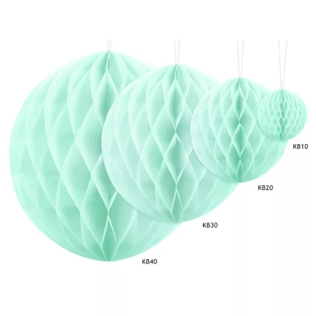 Méhsejt dekorgömb világos menta 20cm