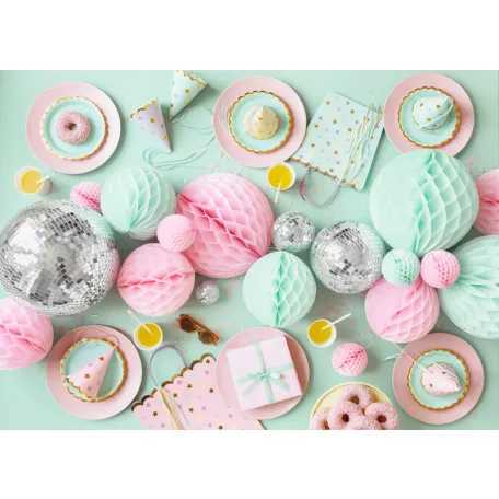 Papírtányérok, világos rózsaszín 18 cm (6 db)