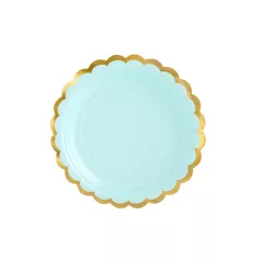 Papírtányérok, menta 18 cm (6 db)