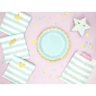 Papírtányérok, menta 18 cm (6 db)