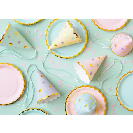 Papírtányérok, menta 18 cm (6 db)