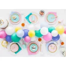 Papírtányérok, világoskék 18 cm (6 db)