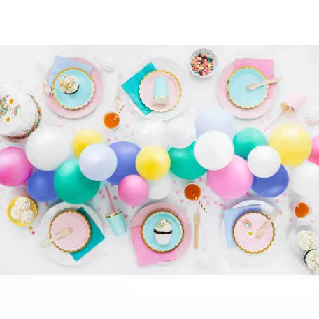 Papírtányérok, világoskék 18 cm (6 db)