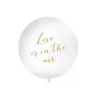 Óriás léggömb 1 m Love is in the air fehér