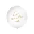 Óriás léggömb 1 m Love is in the air fehér