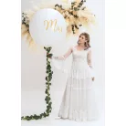 Óriás léggömb 1 m Mrs fehér