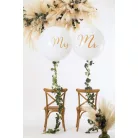 Óriás léggömb 1 m Mrs fehér