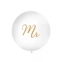 Óriás léggömb 1 m Mr fehér