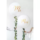 Óriás léggömb 1 m Mr fehér