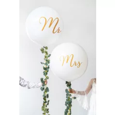 Óriás léggömb 1 m Mr fehér