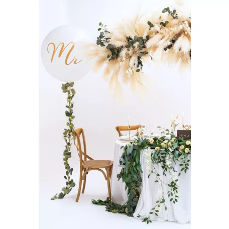 Óriás léggömb 1 m Mr fehér