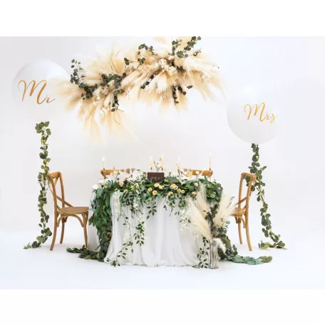 Óriás léggömb 1 m Mr fehér