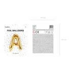 "A" betű fólia lufi 35cm arany