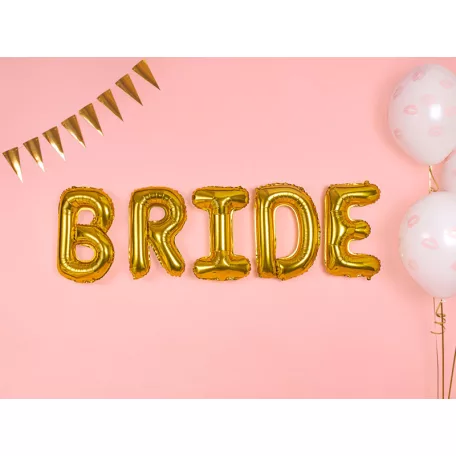 "B" betű fólia lufi 35cm arany