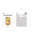 "B" betű fólia lufi 35cm arany