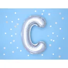 "C" betű fólia lufi 35cm ezüst