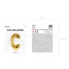 "C" betű fólia lufi 35cm arany