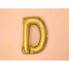 "D" betű fólia lufi 35cm arany