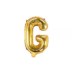"G" betű fólia lufi 35cm arany