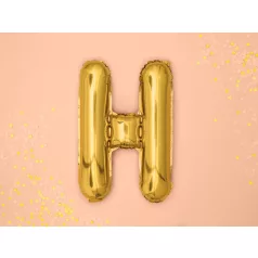 "H" betű fólia lufi 35cm arany