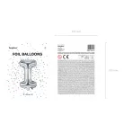 "I" betű fólia lufi 35cm ezüst