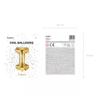 "I" betű fólia lufi 35cm arany