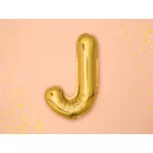 "J" betű fólia lufi 35cm arany