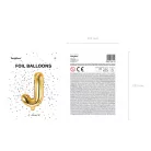 "J" betű fólia lufi 35cm arany