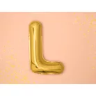 "L" betű fólia lufi 35cm arany