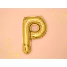 "P" betű fólia lufi 35cm arany