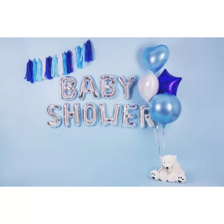 "R" betű fólia lufi 35cm ezüst