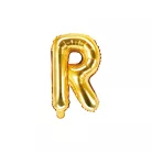 "R" betű fólia lufi 35cm arany