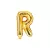 "R" betű fólia lufi 35cm arany