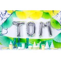 "T" betű fólia lufi 35cm ezüst