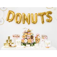 "T" betű fólia lufi 35cm arany