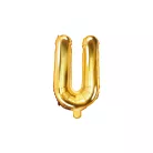 "U" betű fólia lufi 35cm arany