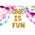 "U" betű fólia lufi 35cm arany