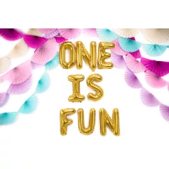 "U" betű fólia lufi 35cm arany