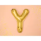 "Y" betű fólia lufi 35cm arany